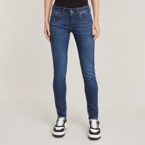 Lynn Mid Skinny Jeans - Donkerblauw - Dames (8720705933299)