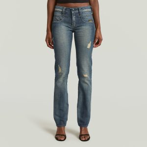 Radar Slim Straight Jeans - Midden blauw - Dames (8721376356141)