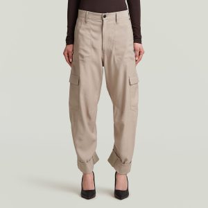 Cargo 3D Boyfriend Broek - Beige - Dames (8720706999478)