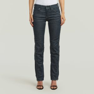 Dartt Zip Slim Jeans - Donkerblauw - Dames (8721376215202)
