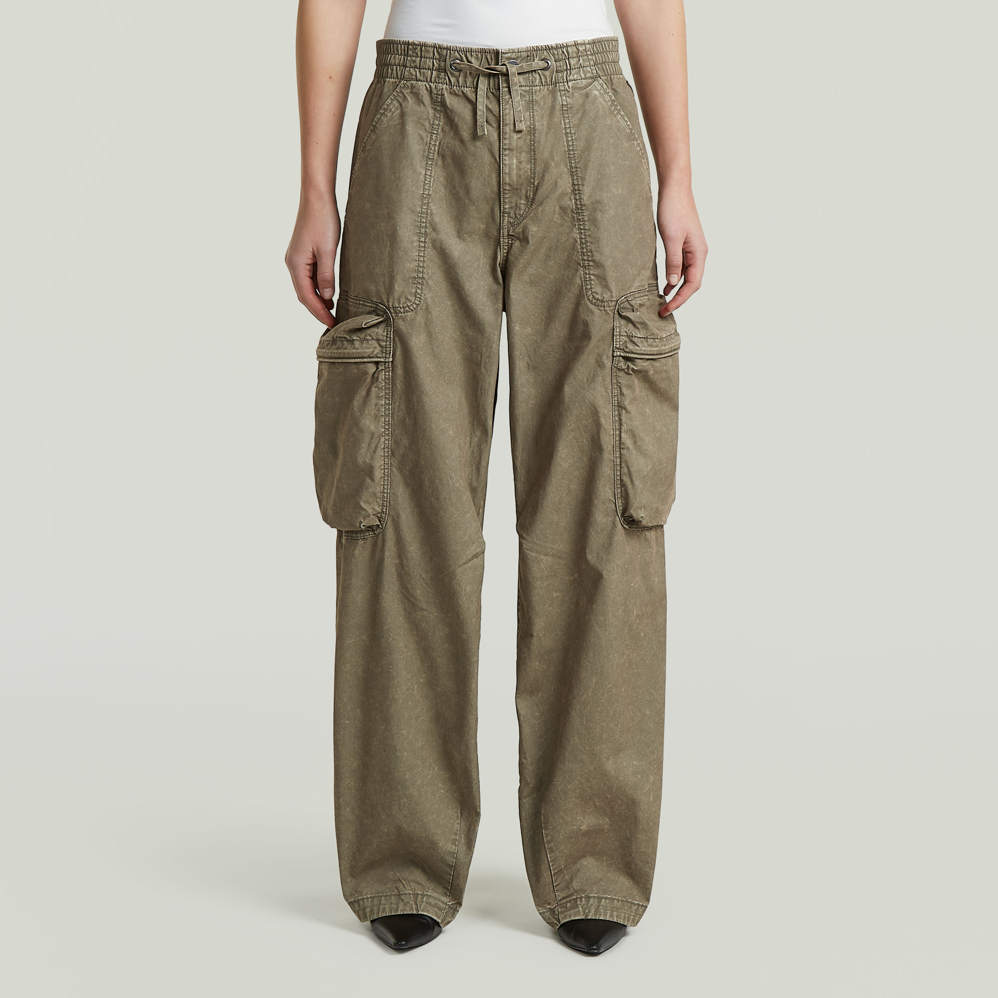 Balloon Cargo Pants - Bruin - Dames (8721376913252)