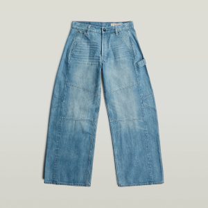 Bowey Extreme Carpenter Loose Jeans - Midden blauw - Dames (8721376821885)