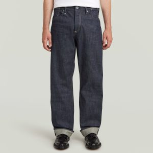 G-S026 Deegie Selvedge Jeans - Donkerblauw - Heren (8721376182832)
