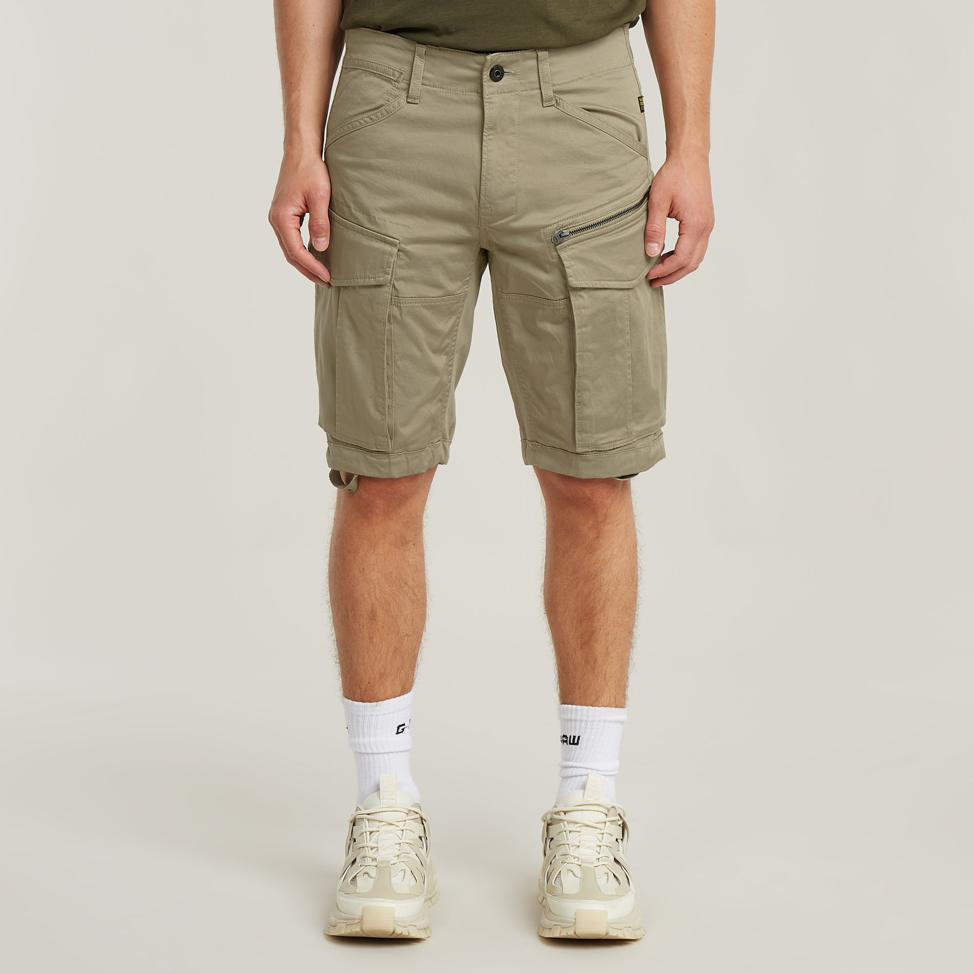 Rovic Zip Regular Short - Beige - Heren (8721135060326)