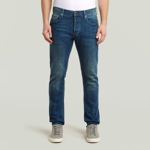 3301 Slim Jeans - Midden blauw - Heren (8721376308263)