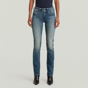 Midge Slim Straight Jeans - Donkerblauw - Dames (8721376252832)
